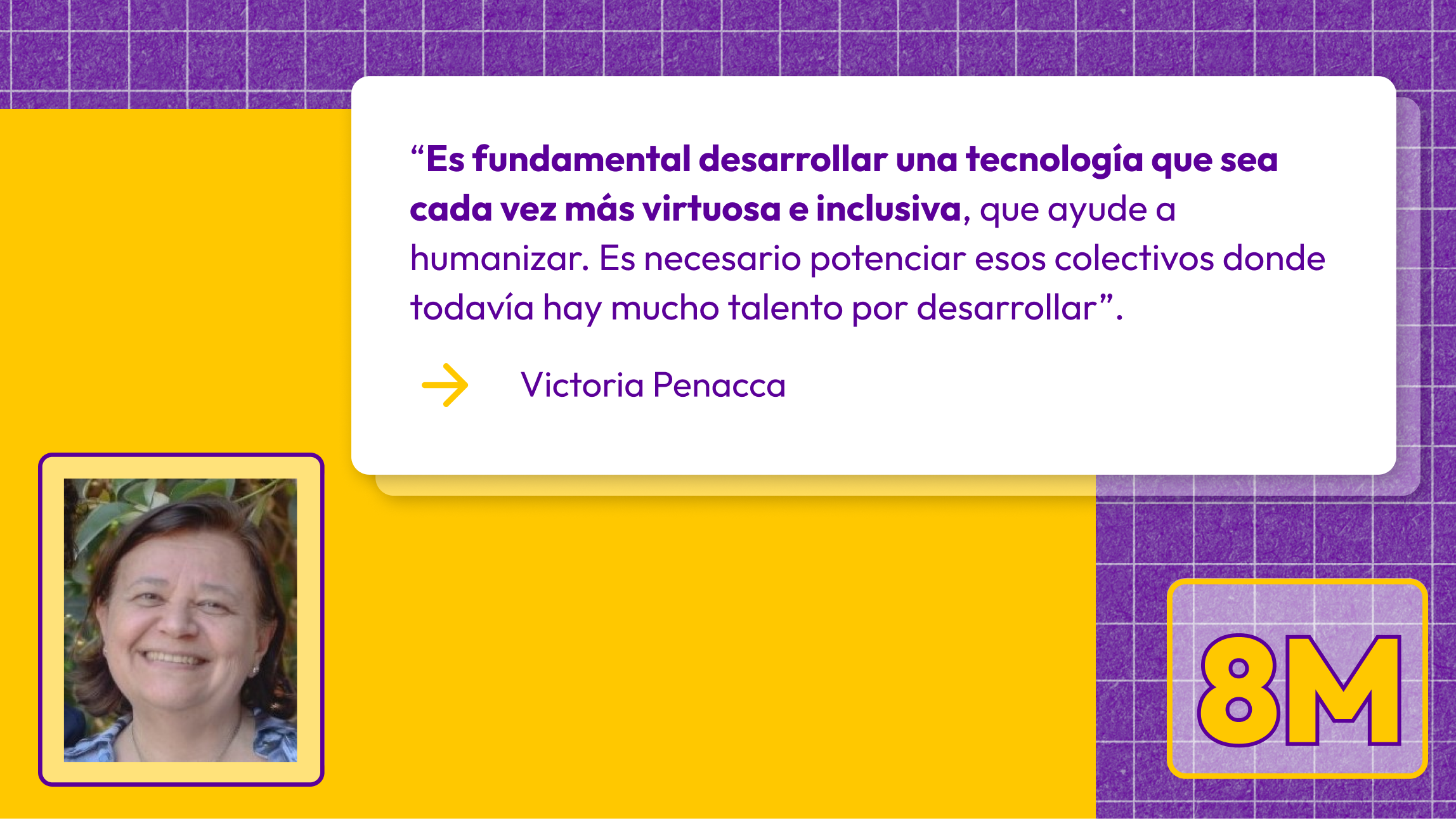 Frase de la entrevista a Victoria Penacca