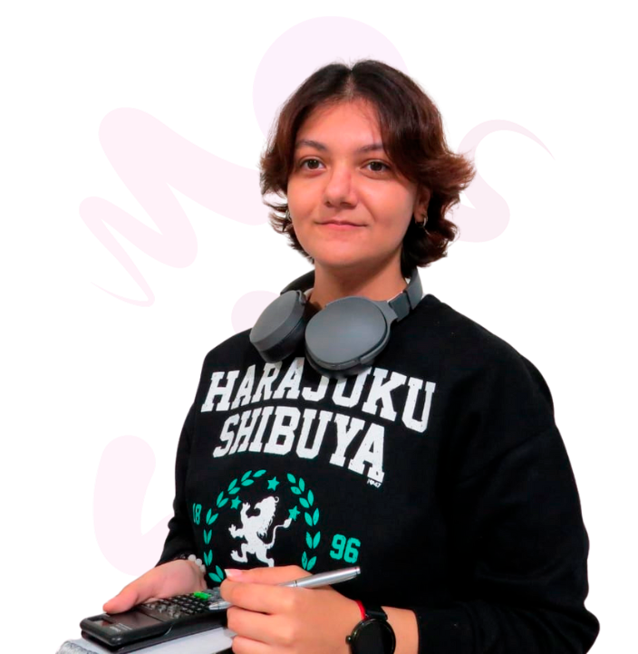 <div style="display: flex; align-items: center; gap: 16px;">   <!-- Texto -->   <div style="font-family: sans-serif; font-size: 16px;">    Maia   </div>    <!-- Bandera de Argentina -->   <div style="width: 40px;">     <div style="height: 10px; background-color: #74ACDF;"></div>     <div style="height: 10px; background-color: white; display: flex; justify-content: center; align-items: center;">       <span style="font-size: 10px;">☀️</span>     </div>     <div style="height: 10px; background-color: #74ACDF;"></div>   </div> </div>