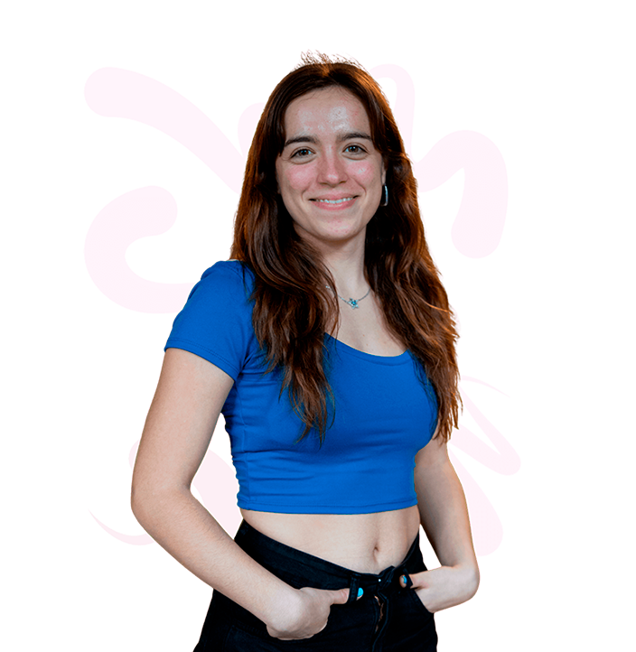 <div style="display: flex; align-items: center; gap: 16px;">   <!-- Texto -->   <div style="font-family: sans-serif; font-size: 16px;">    Lucía   </div>    <!-- Bandera de Argentina -->   <div style="width: 40px;">     <div style="height: 10px; background-color: #74ACDF;"></div>     <div style="height: 10px; background-color: white; display: flex; justify-content: center; align-items: center;">       <span style="font-size: 10px;">☀️</span>     </div>     <div style="height: 10px; background-color: #74ACDF;"></div>   </div> </div>